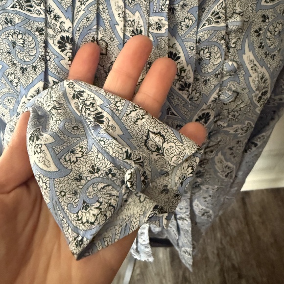 ISABEL MARANT Bayos Pleated Silk Crepe de Chine Blouse 40 / L - Picture 9 of 9